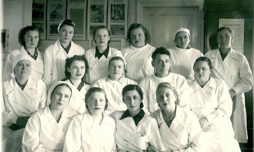 Коллектив СЭС 1953г.